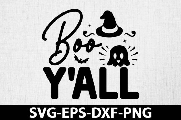 Boo Y'all SVG: A Halloween Design for Real Projects
