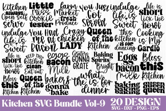 Kitchen SVG Bundle Vol-9: A Designer's Review for Embroidery Projects